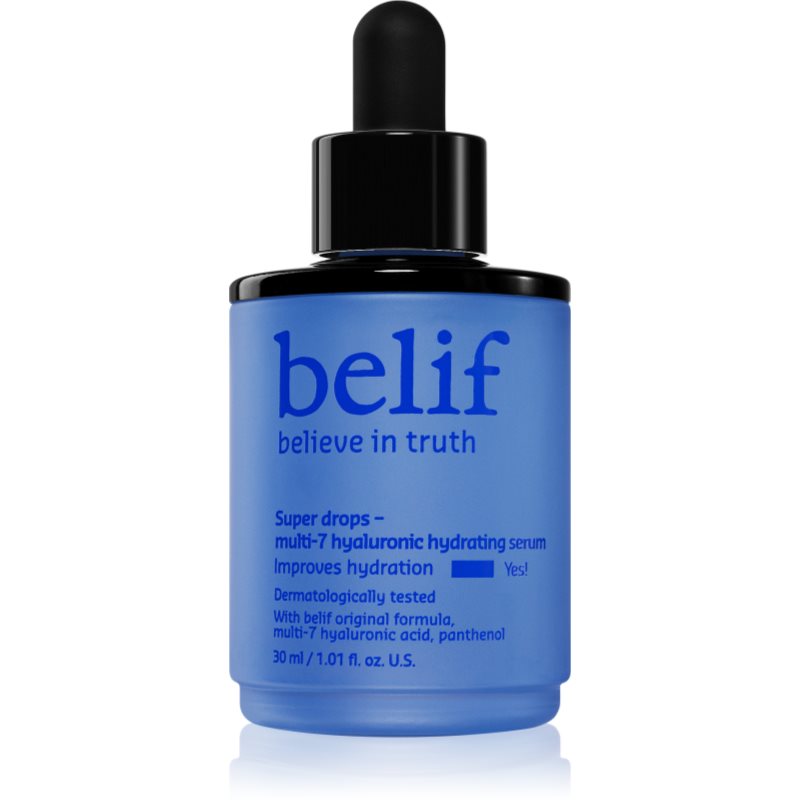 belif Super Drops Multi-7 Hyaluronic Hydrating Serum ser pentru hranire si hidratare profunda cu efect de întărire 30 ml belif Super Drops Multi-7 Hyaluronic Hydrating Serum ser pentru hranire si hidratare profunda cu efect de întărire 30 ml