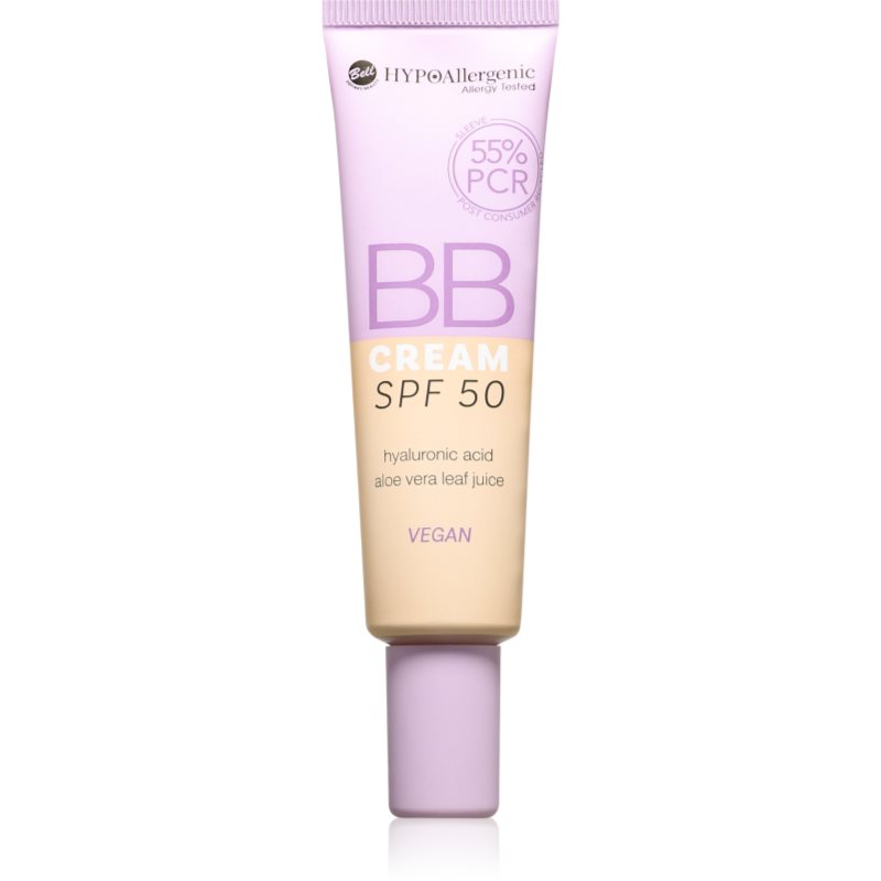 Bell HYPOallergenic crema hidratanta BB SPF 50 culoare 01 Nude 30 g