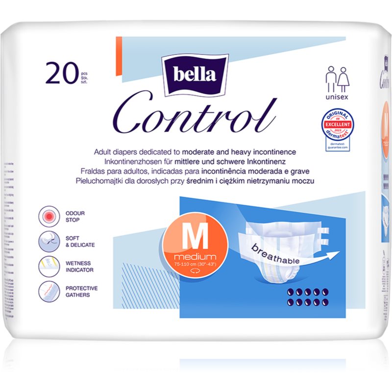 BELLA Control Size M scutece de unică folosință tip chiloțel 20 buc