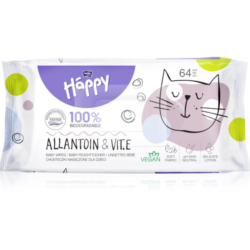 BELLA Baby Happy Allantoin & Vit. E Șervețele umede 64 buc