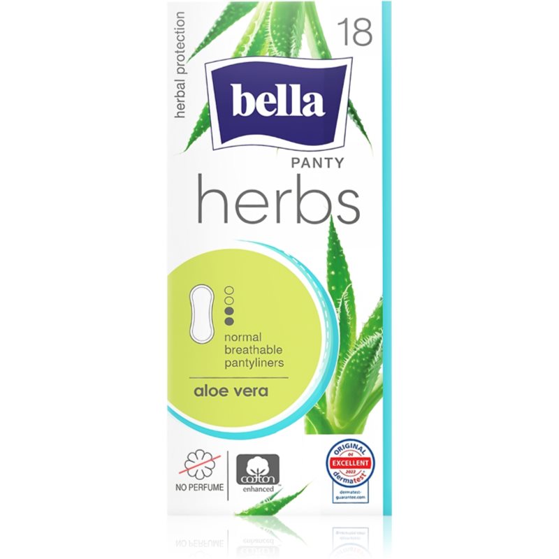 BELLA Herbs Aloe Vera absorbante fara parfum 18 buc