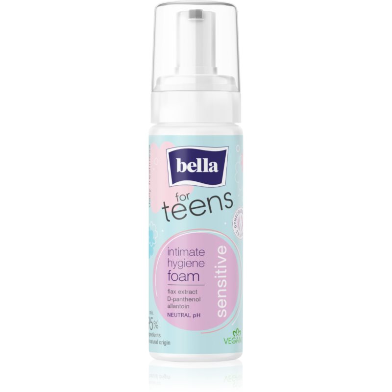 BELLA For Teens Sensitive spumă pentru igiena intimă pentru fete 150 ml