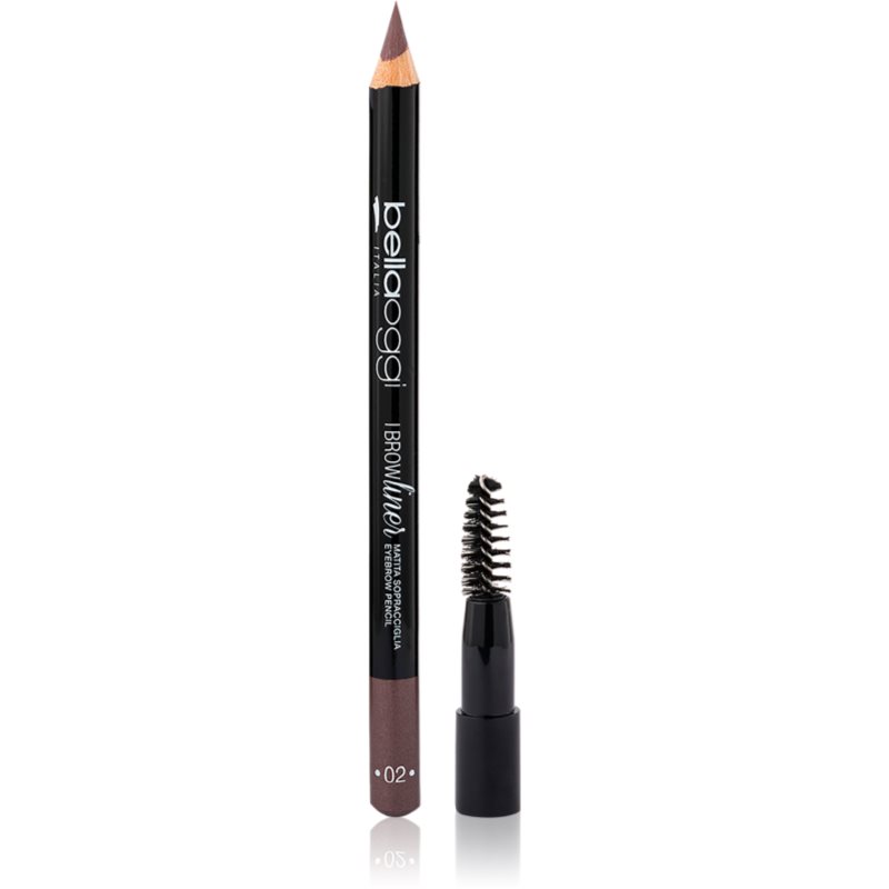 bellaoggi I Brow Liner creion pentru sprancene cu pensula culoare Brown 1,1 g