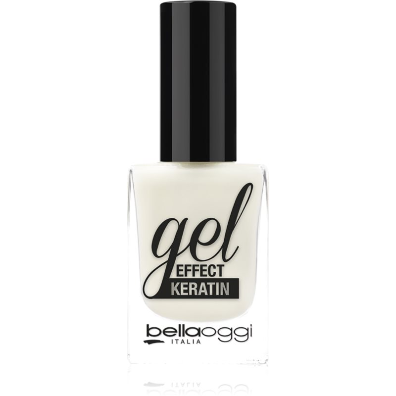 bellaoggi Gel Effect Keratin Nail Polish lac de unghii culoare Milky White 10 ml