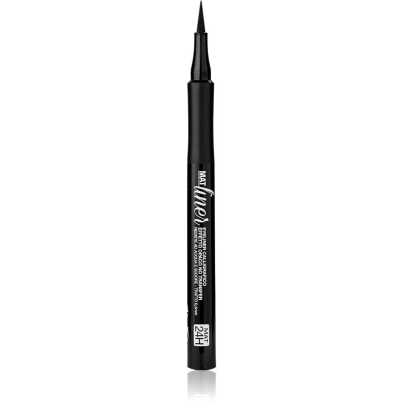 bellaoggi Mat Liner eyeliner în fix cu efect matifiant culoare Velvety Black 1,2 ml