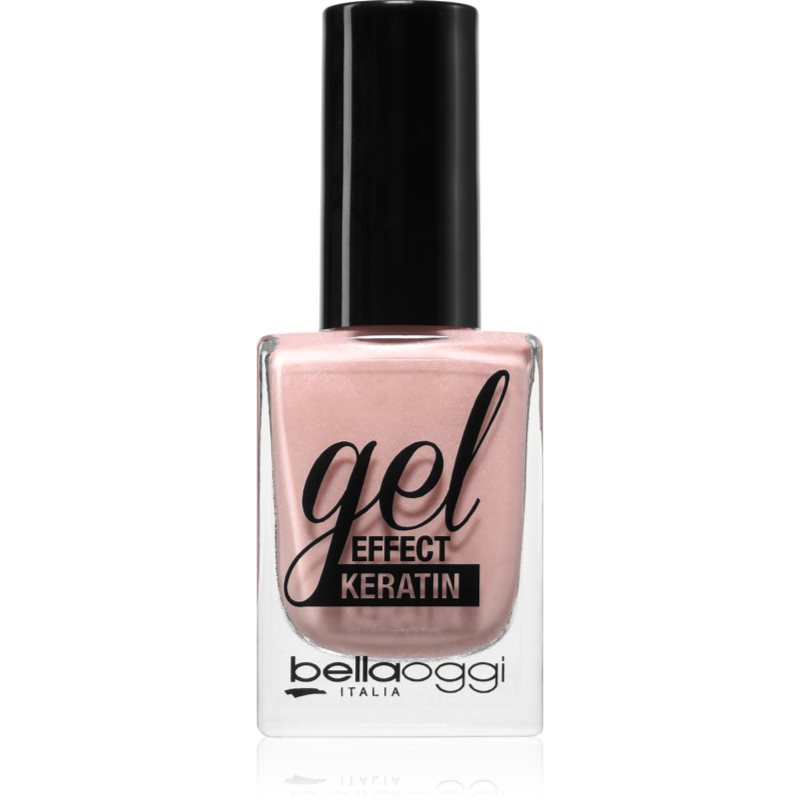 bellaoggi Gel Effect Keratin Nail Polish lac de unghii culoare Pearl Rose 10 ml