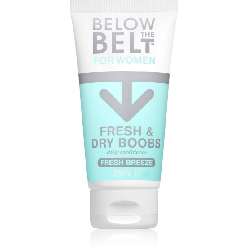 Below the Belt Grooming Fresh and Dry Boobs crema pentru sâni împotriva transpirației și a mirosului neplăcut 75 ml