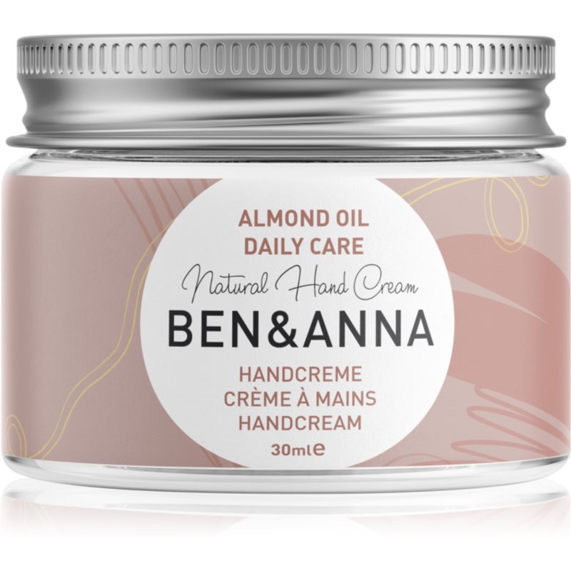 BEN&ANNA Natural Hand Cream Daily Care crema de maini cu ulei de migdale 30 ml