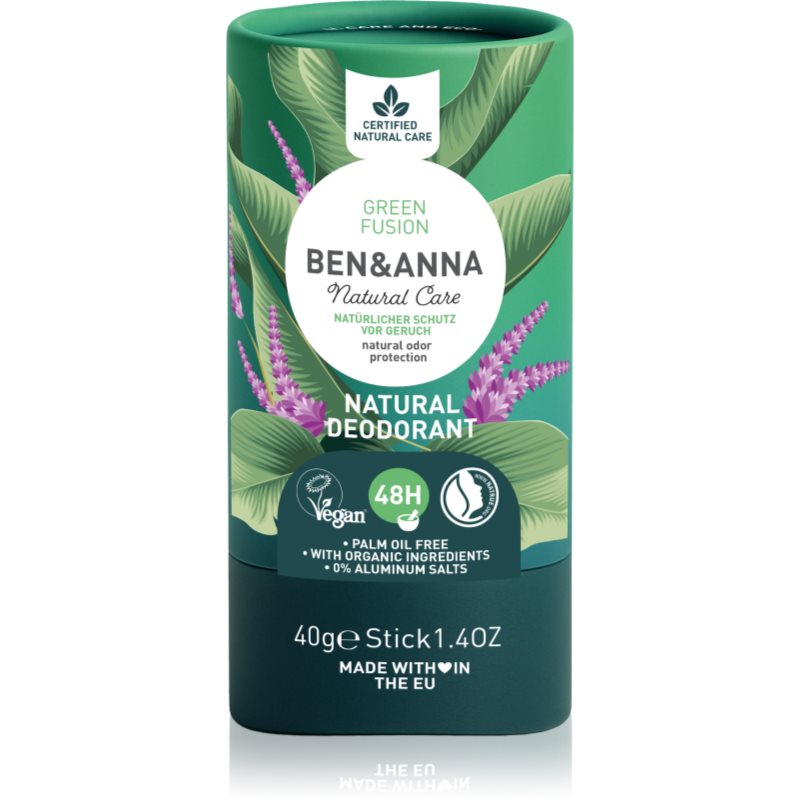 BEN&ANNA Natural Deodorant Green Fusion deodorant stick