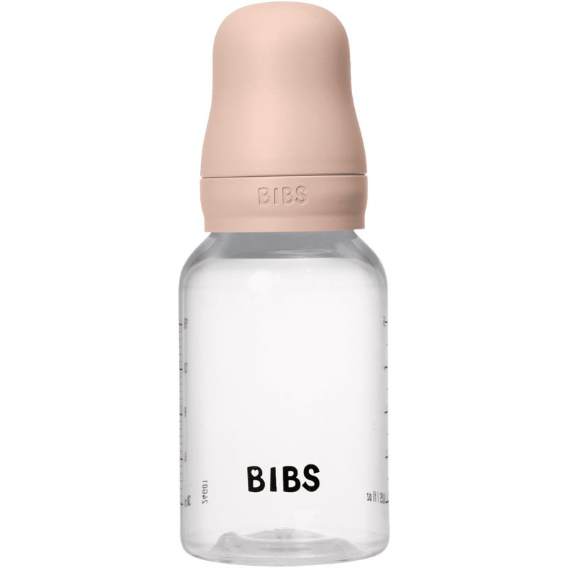 BIBS Anti-Colic Baby Bottle Latex biberon anticolici cu tetină din cauciuc Blush 150 ml