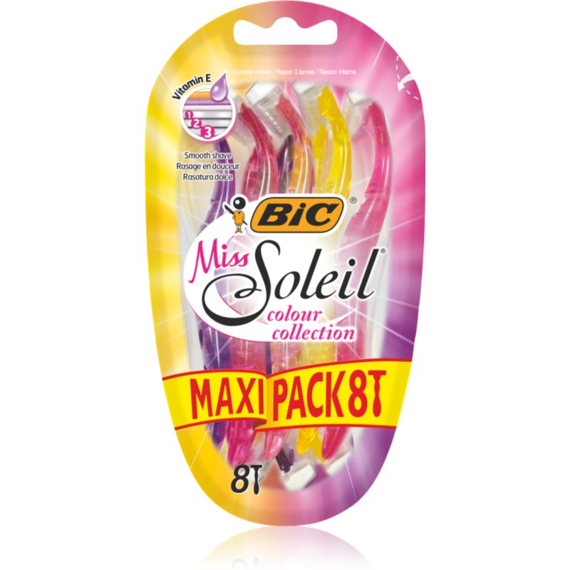 BIC Miss Soleil Color aparat de ras de unică folosință pentru femei 8 buc