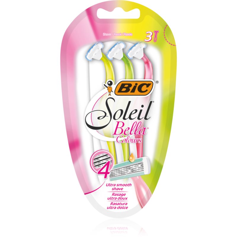 BIC Soleil Bella Colours aparat de ras de unică folosință pentru femei 3 buc