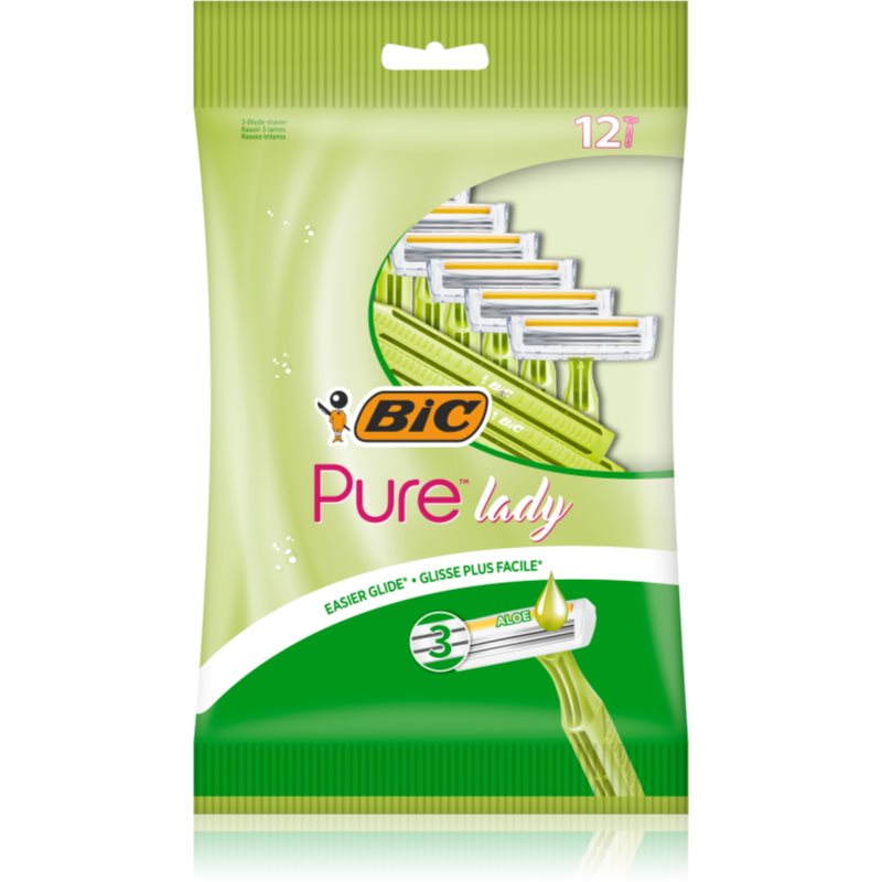 BIC PURE3 Lady aparat de ras de unică folosință pentru femei 12 buc