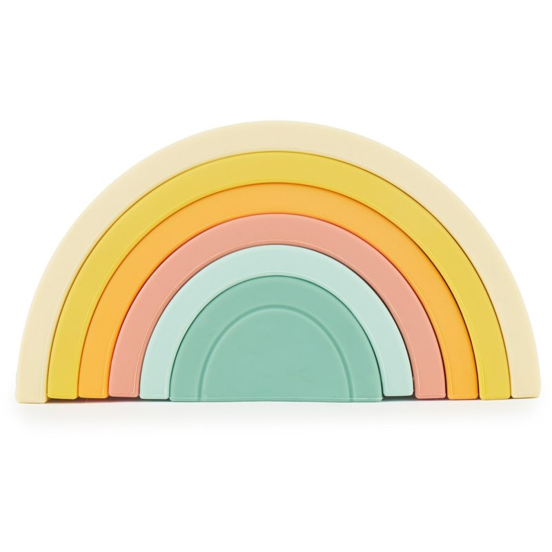 Bieco Silicone Rainbow curcubeu pliabil 12 m+ Tropical Vibes 6 buc