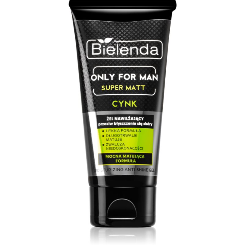 Bielenda Only for Men Super Mat gel hidratant pentru piele lucioasa cu pori dilatati 50 ml