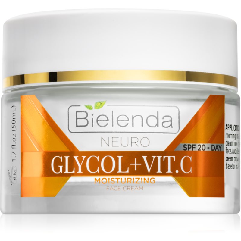 Bielenda Neuro Glicol + Vit. C cremă hidratantă SPF 20 50 ml