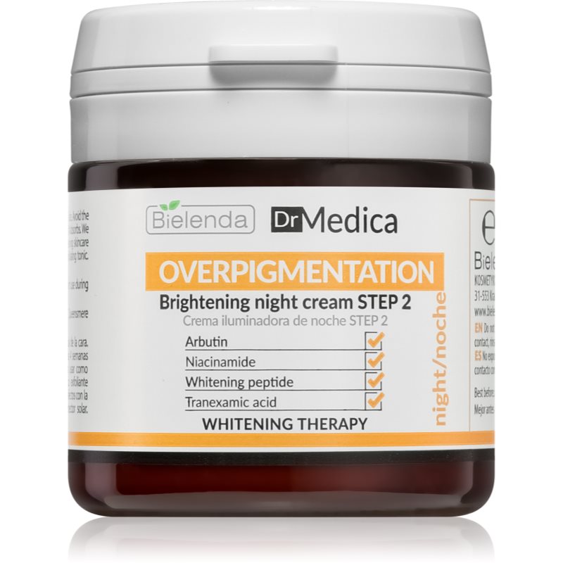 Bielenda Dr Medica Overpigmentation crema radianta de noapte pentru piele cu hiperpigmentare 50 ml