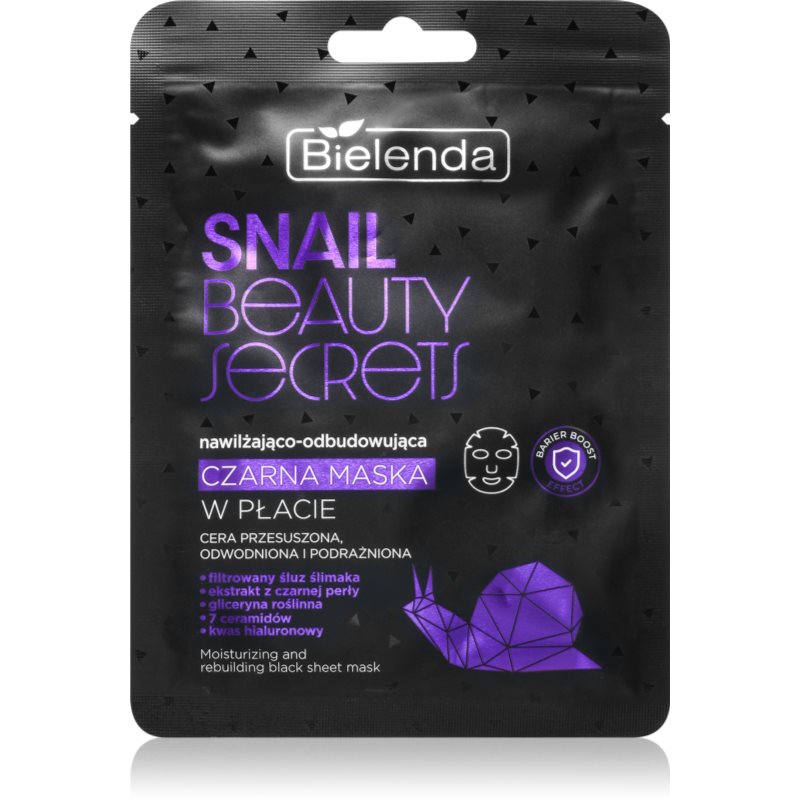 Bielenda Snail Beauty Secrets mască textilă hidratantă pentru piele uscata si iritata 1 buc
