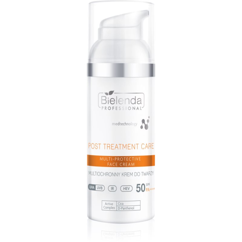 Bielenda Professional Post Treatment Care Multi-Protective Face Cream cremă protectoare SPF 50 50 ml