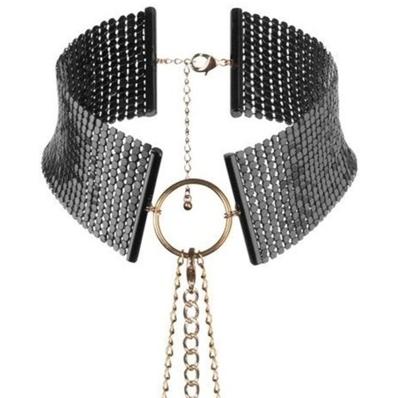 Bijoux Indiscrets Métallique Collar zgardă black 33 cm