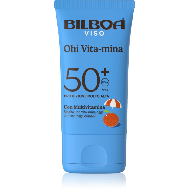 Bilboa Ohi Vitamina Viso cremă pentru plaja cu vitamine SPF 50+ 40 ml