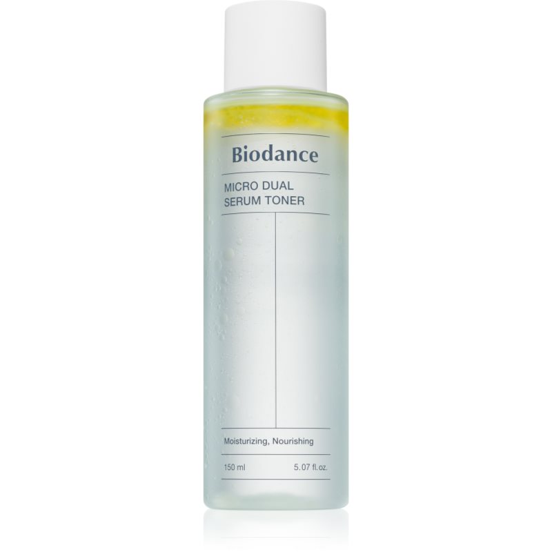 Biodance Micro Dual Serum Toner tonic hidratant pentru tratarea tenului în două faze 150 ml