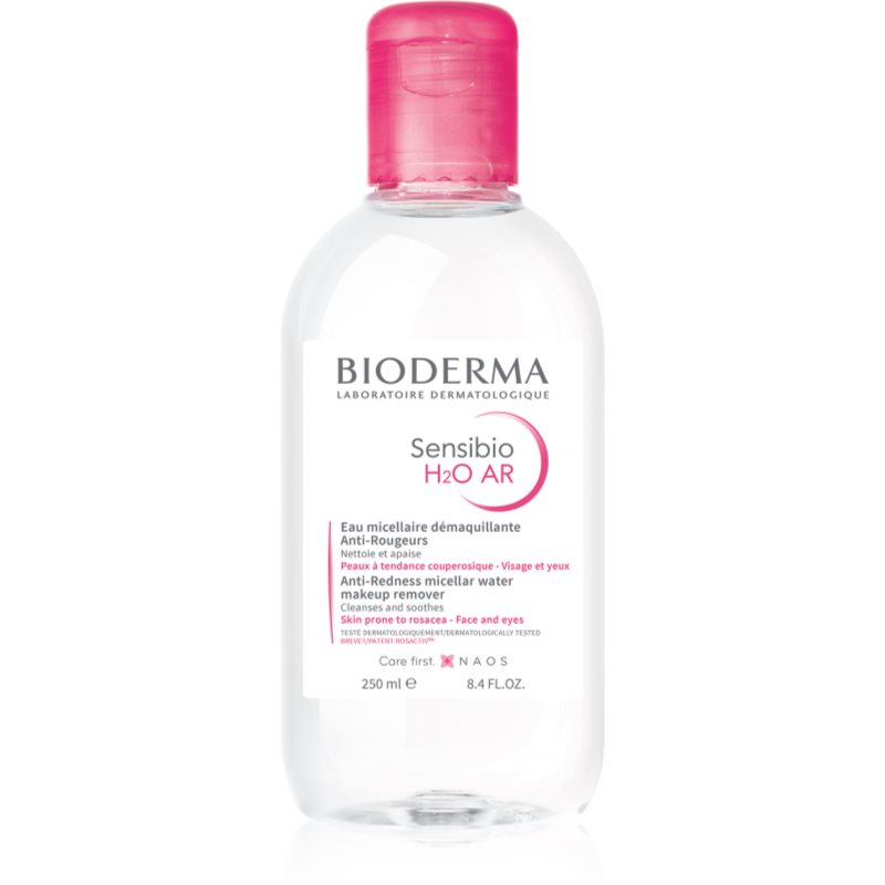 Bioderma Sensibio H2O AR Mizellenwasser für empfindliche Haut mit der Neigung zum Erröten 250 ml