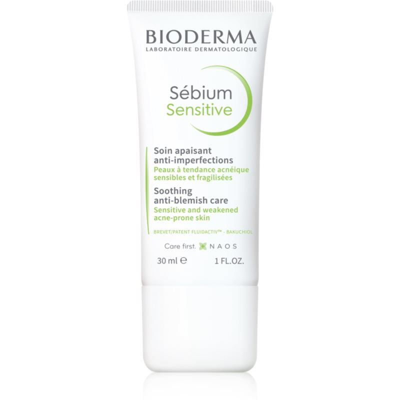 Bioderma Sébium Sensitive crema intensă de hidratare și calmare pentru piele uscata si iritata in urma tratamentului antiacneic 30 ml