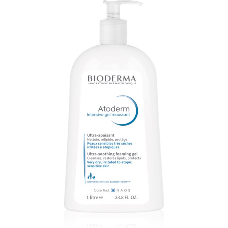 Bioderma Atoderm Intensive Gel Moussant gel spumant hranitor pentru piele foarte sensibila sau cu dermatita atopica 1000 ml