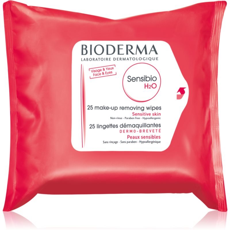 Bioderma Sensibio H2O servetele pentru curatare pentru piele sensibilă 25 buc