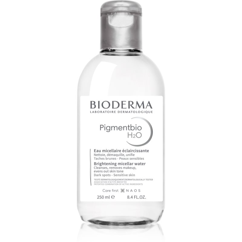 Bioderma Pigmentbio H2O apă micelară pentru curățare blânda impotriva petelor intunecate 250 ml