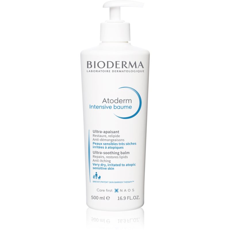 Bioderma Atoderm Intensive Baume intensiver beruhigender Balsam für sehr trockene, empfindliche und atopische Haut 500 ml