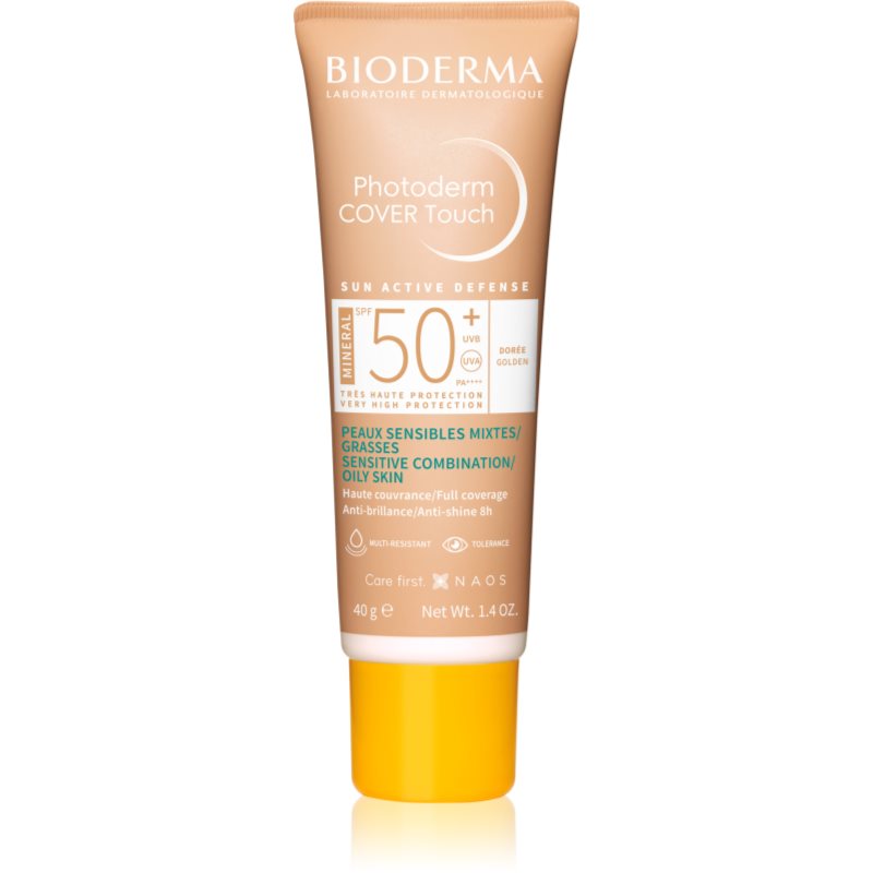 Bioderma Photoderm Cover Touch fond de ten cu acoperire ridicată SPF 50+ culoare Golden 40 g