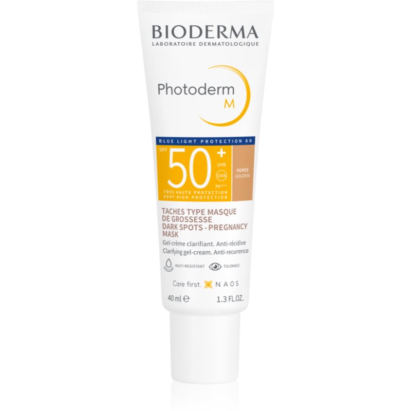 Bioderma Photoderm M crème de protectie anti-acnee SPF 50+ culoare Golden 40 ml