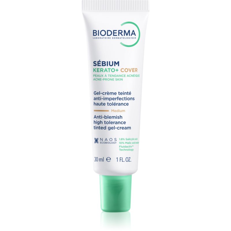 Bioderma Sébium Kerato+ Cover lotiune tonica matifianta impotriva imperfectiunilor pielii cauzate de acnee 30 ml