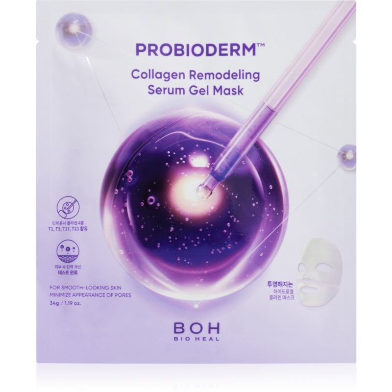 BIOHEAL BOH Probioderm Collagen Remodeling Serum Gel Mask mască hidrogel pentru fermitatea pielii 1 buc