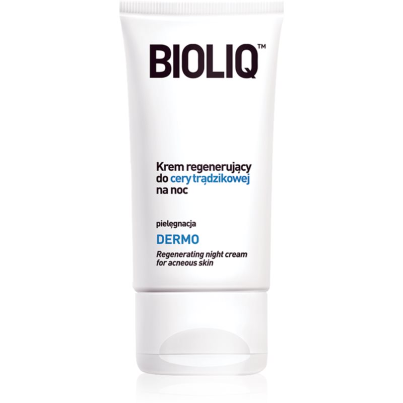 Bioliq Dermo crema regeneratoare de noapte pentru ten acneic 50 ml