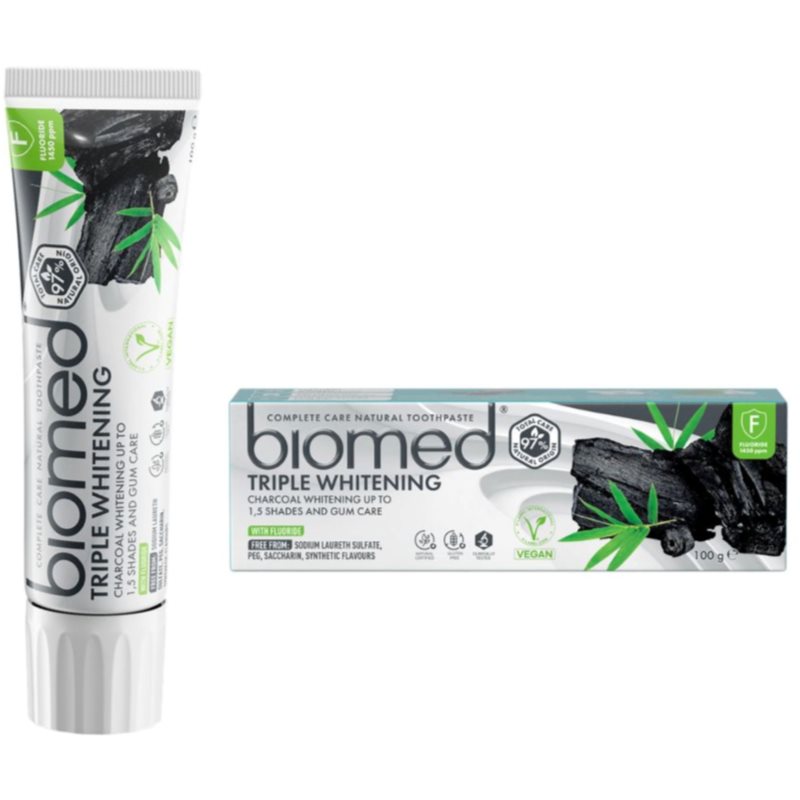 Biomed Triple Whitening pastă de dinți naturală 100 g