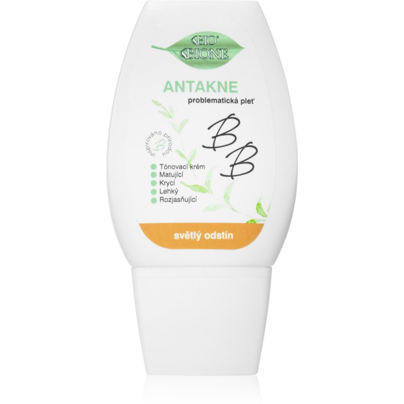 Bione Cosmetics Antakne crema BB matifianta culoare Light 40 ml