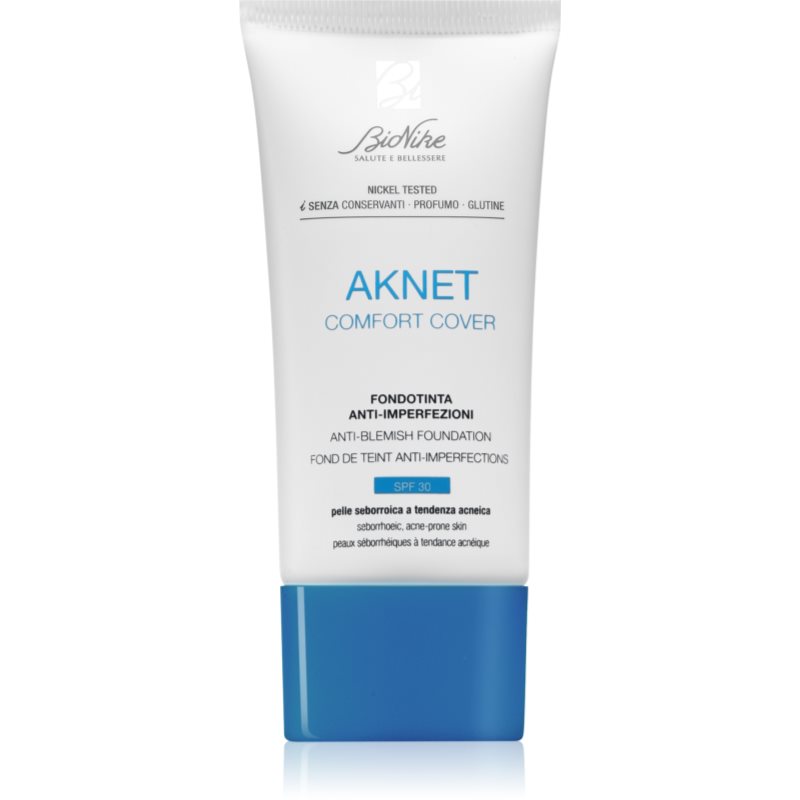 BioNike Aknet Comfort Cover acoperire make-up pentru pielea problematica culoare 102 Sable 30 ml