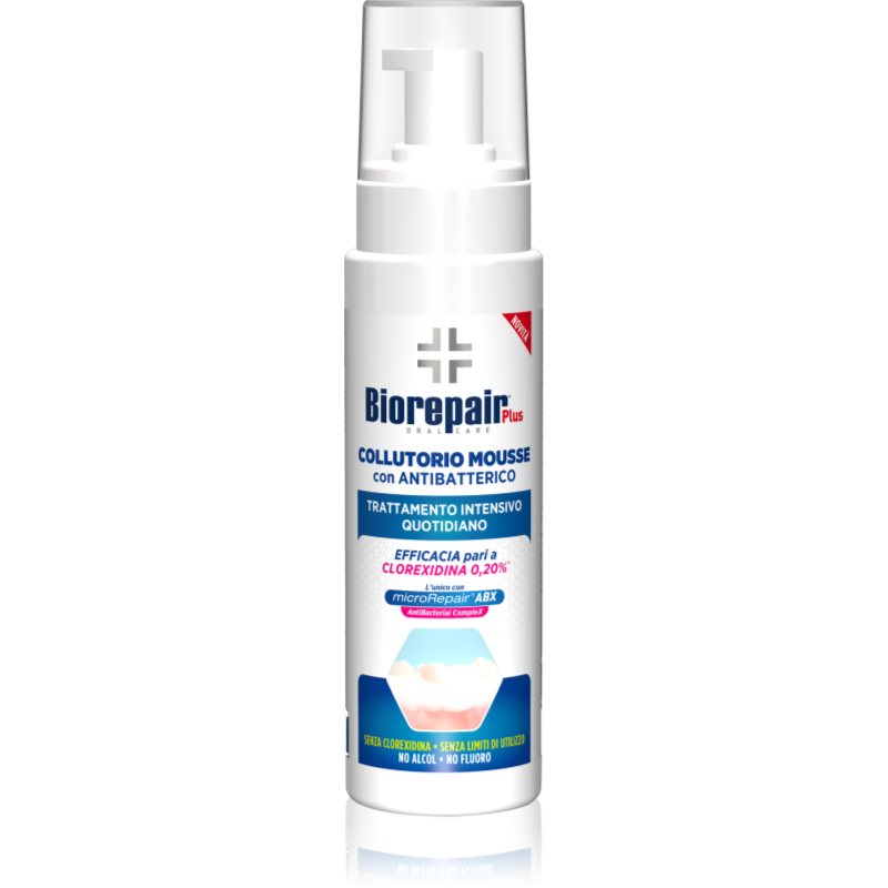 Biorepair Plus Collutorio Mousse apa de gura antiplaca 200 ml