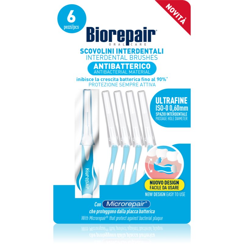 Biorepair Ultra Fine perie interdentara 0,60 mm 6 buc