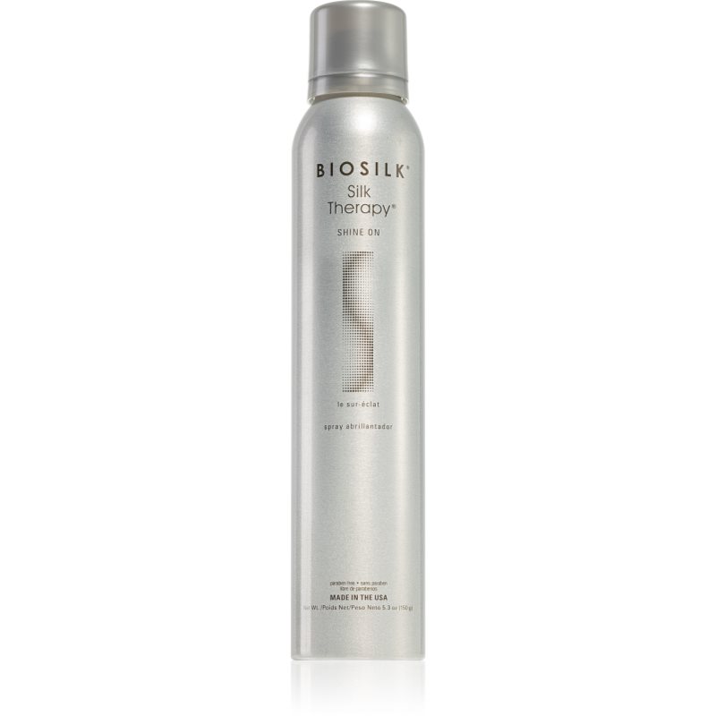 Biosilk Silk Therapy Shine On spray styling pentru un par stralucitor si catifelat 150 g