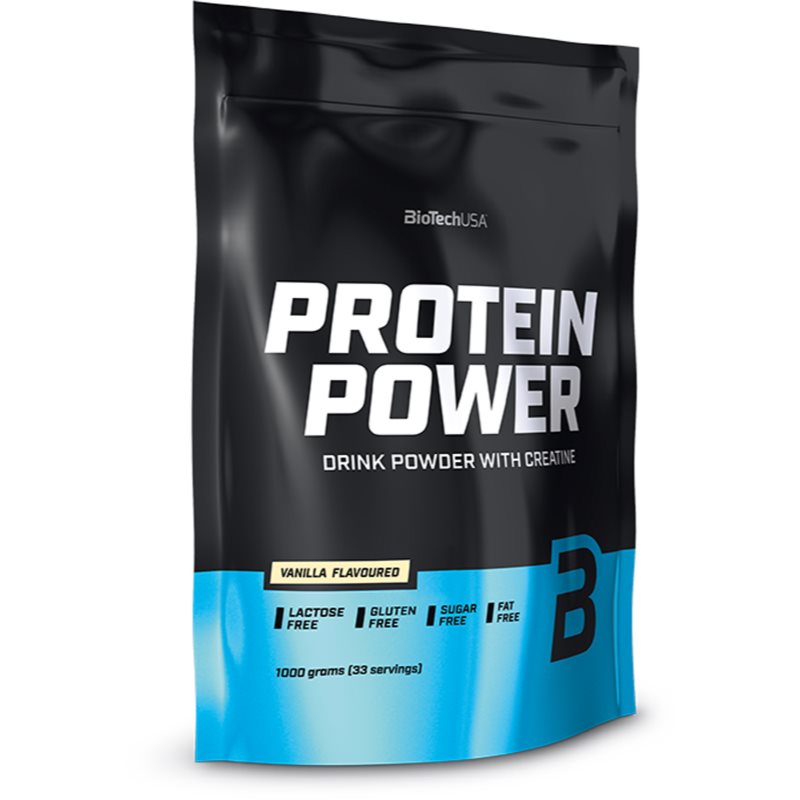 BioTechUSA Protein Power Sojaproteinisolat Geschmack Vanilla 1000 g