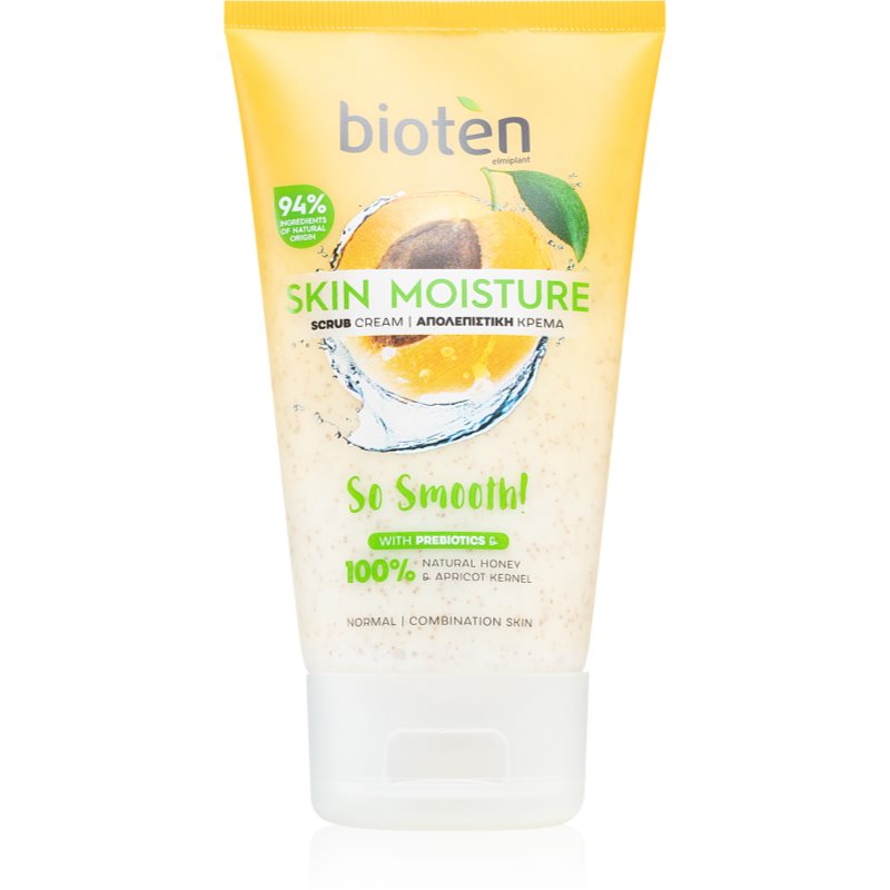 Bioten Skin Moisture Cremă de curățare cu efect de peeling pentru piele normală și mixtă 150 ml