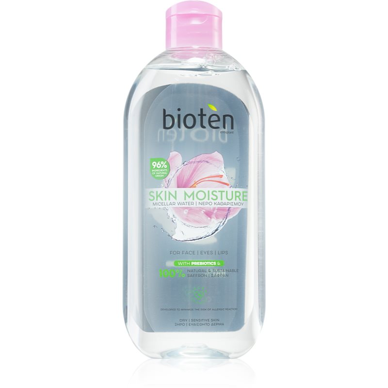 Bioten Skin Moisture Apa micela cu efect de curatare si indepartare a machiajului pentru piele uscata si sensibila 400 ml