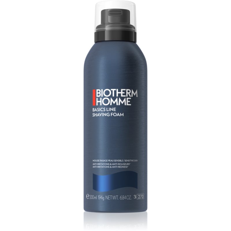 Biotherm Homme Basics Line spumă pentru bărbierit pentru piele sensibilă 200 ml