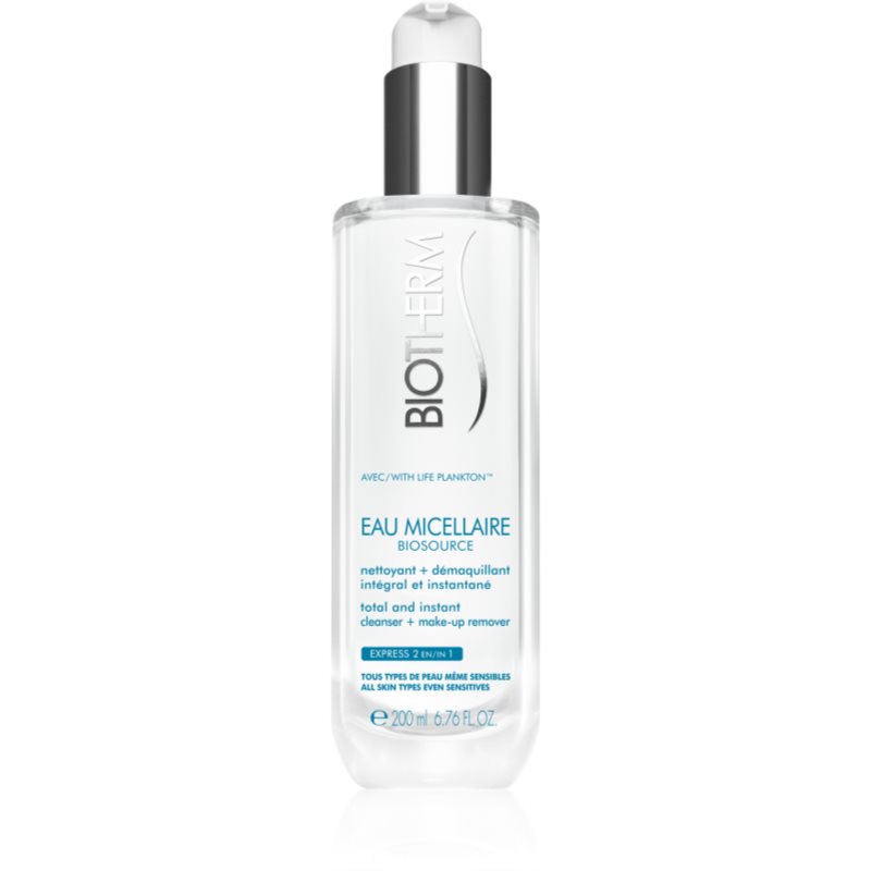 Biotherm Biosource Eau Micellaire apa pentru curatare cu particule micele pentru toate tipurile de ten, inclusiv piele sensibila 200 ml