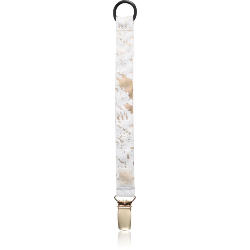 Bjällra of Sweden Pacifier Clip clips pentru suzetă Grey Golden Collection 1 buc