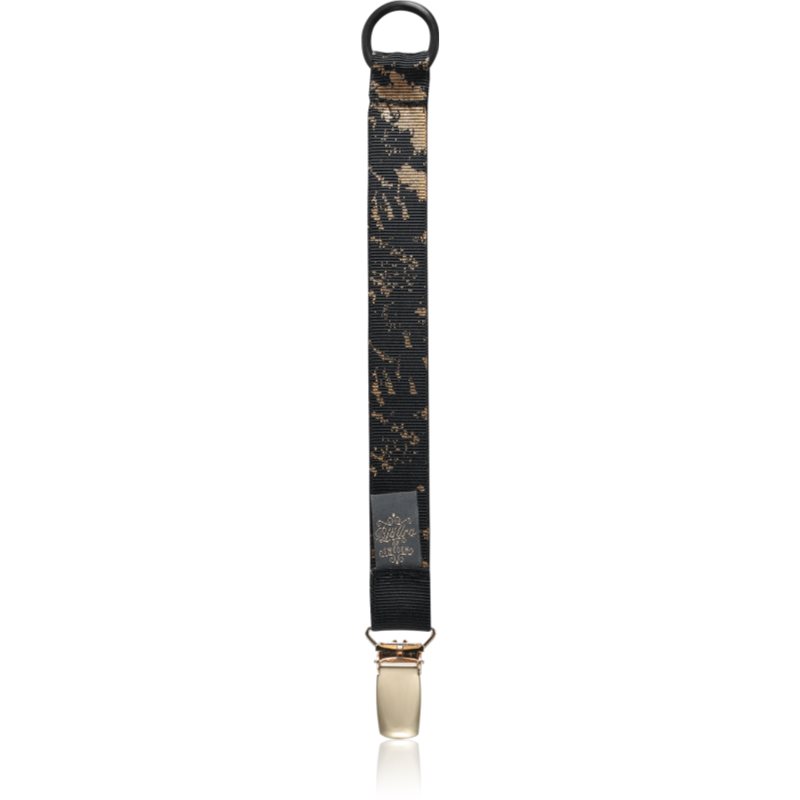 Bjällra of Sweden Pacifier Clip clips pentru suzetă Black Golden 1 buc